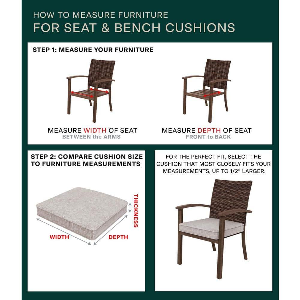 Honeycomb Outdoor Universal Seat Cushion (2-Pack) - Textured Solid Teal