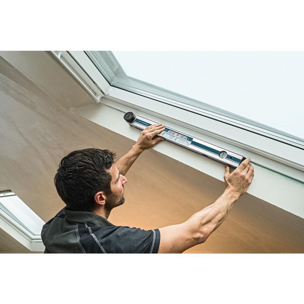 Miter Finder Digital Angle Finder Features Inclinometer, Miter Cut Calculator, Protractor, Digital Level with Case