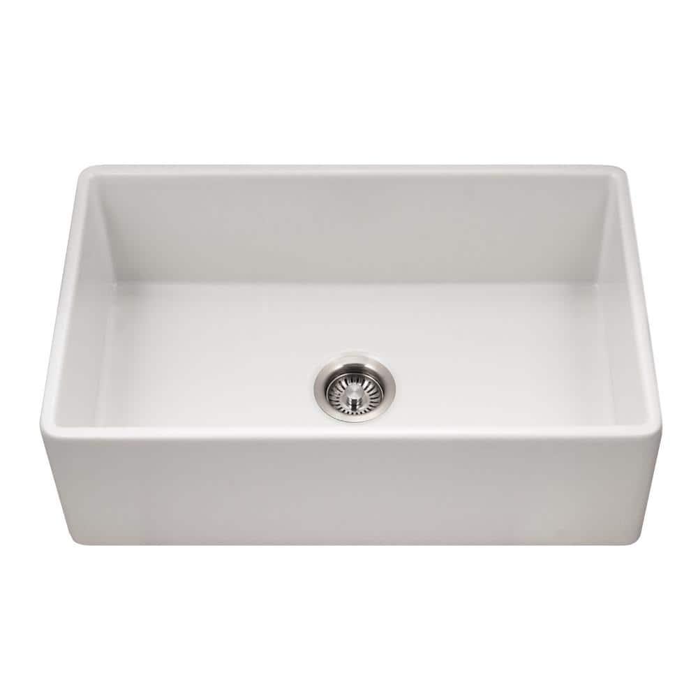 30'' L Farmhouse / Apron Single Bowl Fireclay Kitchen Sink
