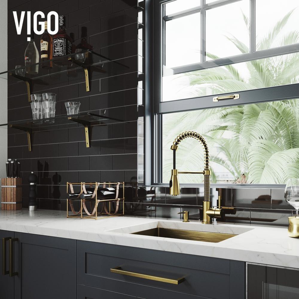 Brant Pull Down Single Handle Kitchen Faucet with Optional Soap Dispenser