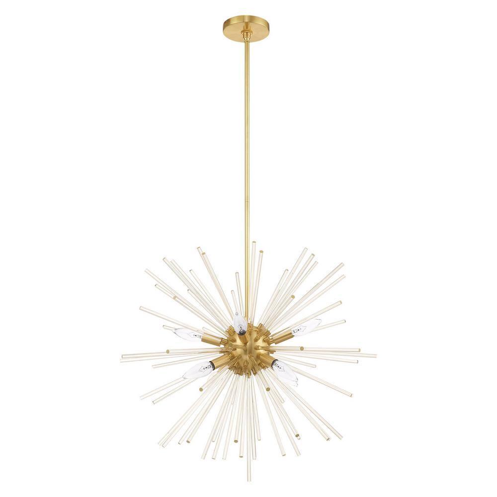 Livex Lighting Utopia 8 - Light Chandelier in  Satin Brass