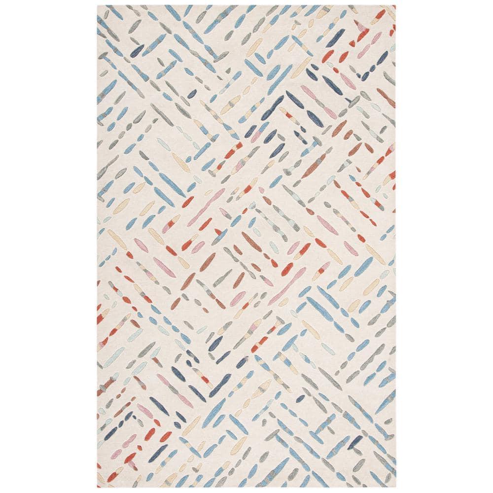 Mistana™ Charters Towers Abstract Handmade Tufted Wool Area Rug