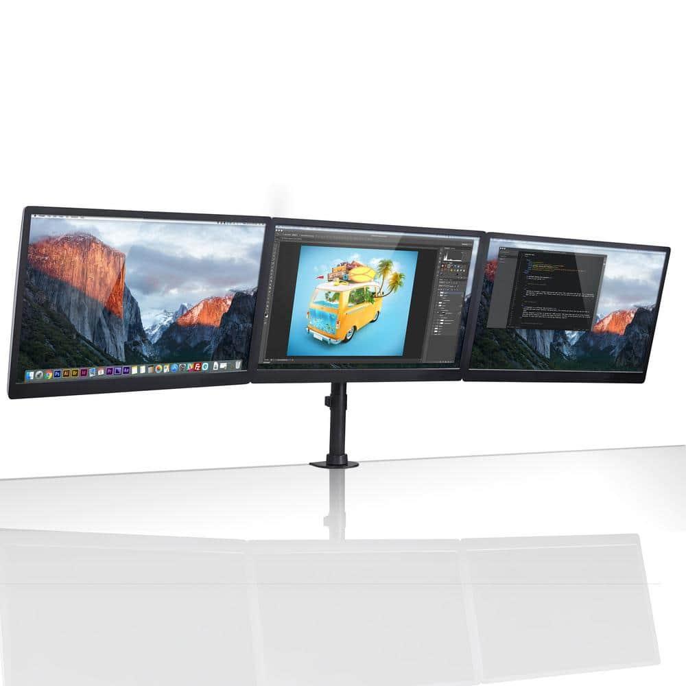 Mount-it Mount-It Full Motion Triple Monitor Mount 3 Screen Desk Stand Fits 13 - 27 in. Computer Monitors