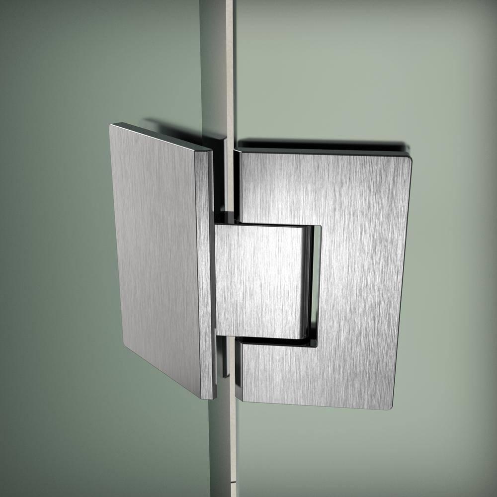 Aston SEN966F-CH-40-10 72 x 40 x 40 in. Merrick Frameless Neo-Angle Shower Enclosure with Frosted Glass, Chrome