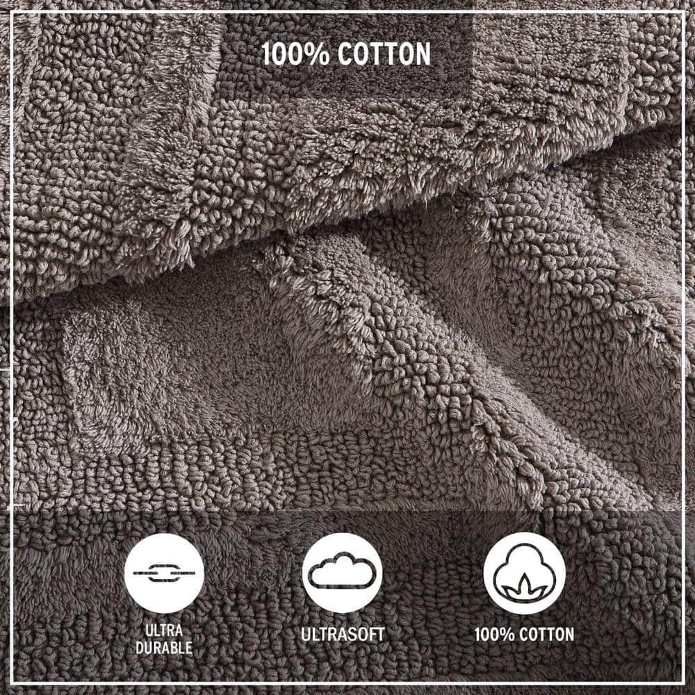 22"x60" Logan Bath Rug Brown - Eddie Bauer: Cotton Tufted, Machine Washable, Latex Backing, Lightweight