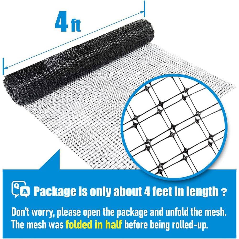 Fencer Wire 7 ft. x 100 ft. Garden & Plant Protective Netting with 3/4" Mesh, Reusable & Doesn't Tangle, Protection Against Bird, Deer and Other Animals, Multiple Choices Available