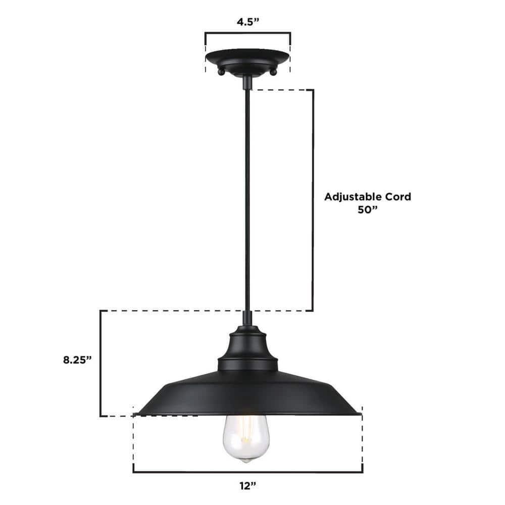 Westinghouse Lighting Iron Hill 1 - Light Single Pendant