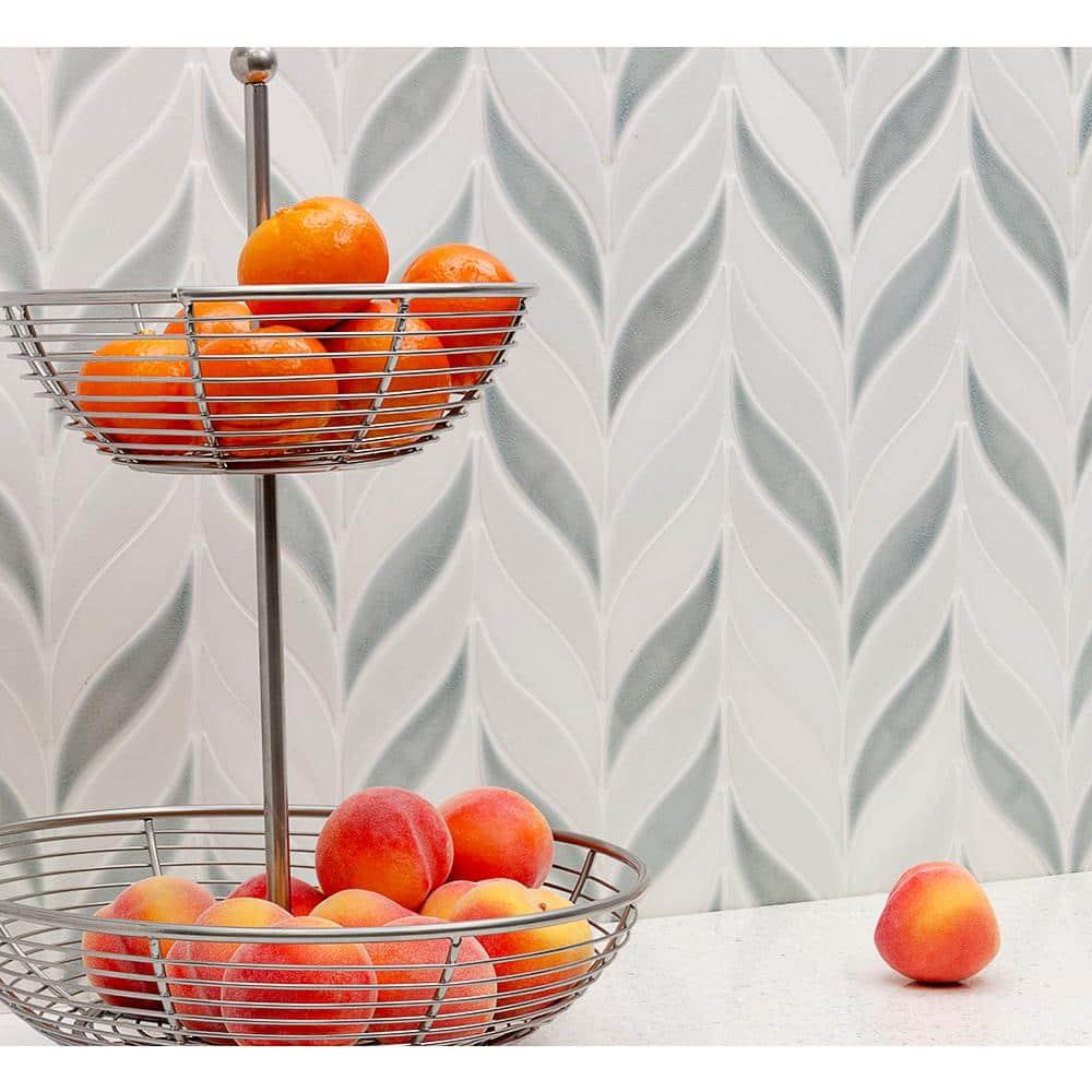 Divine Sprig 2" x 3" Ceramic Mosaic Wall Tile (0.86 Sq. Ft. / Sheet)