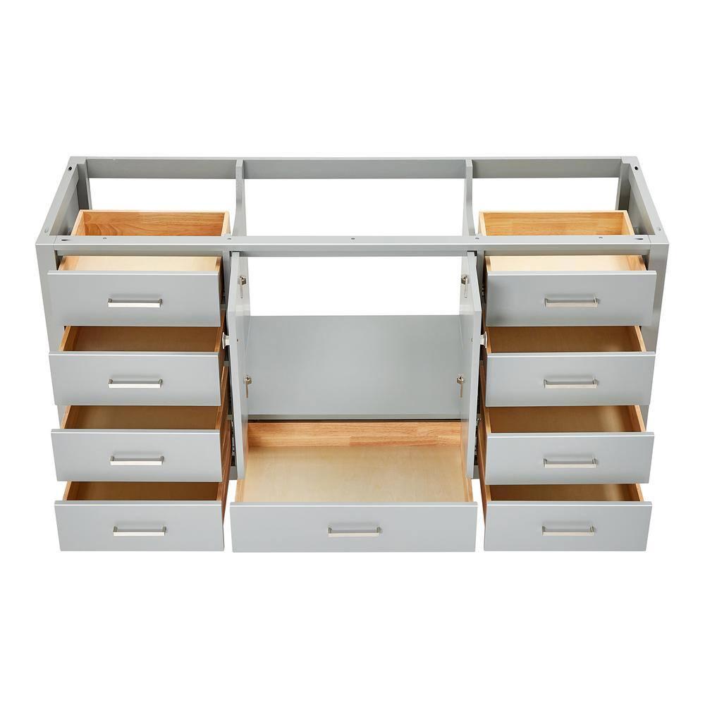 Ariel A067s-Bc Cambridge 66" Single Free Standing Vanity Cabinet Only - Grey