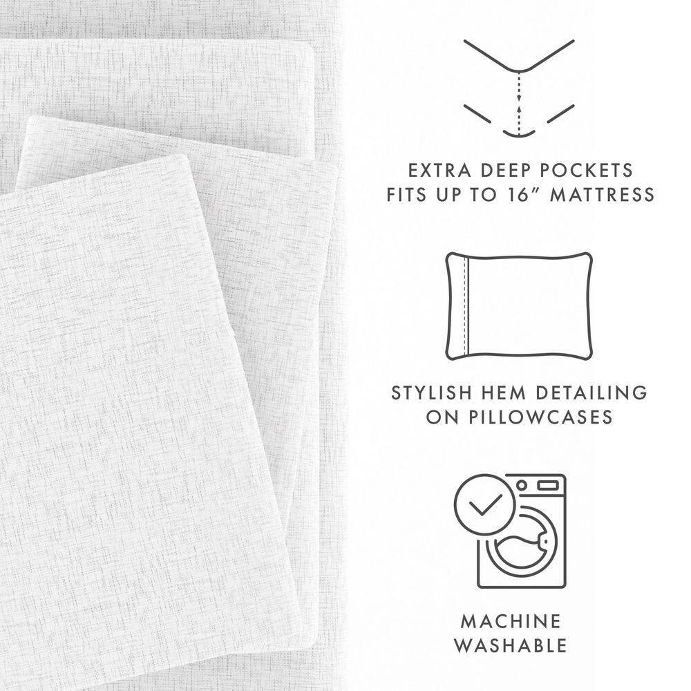 Becky Cameron Simply Soft™ Scallops Pattern Microfiber Sheet Set