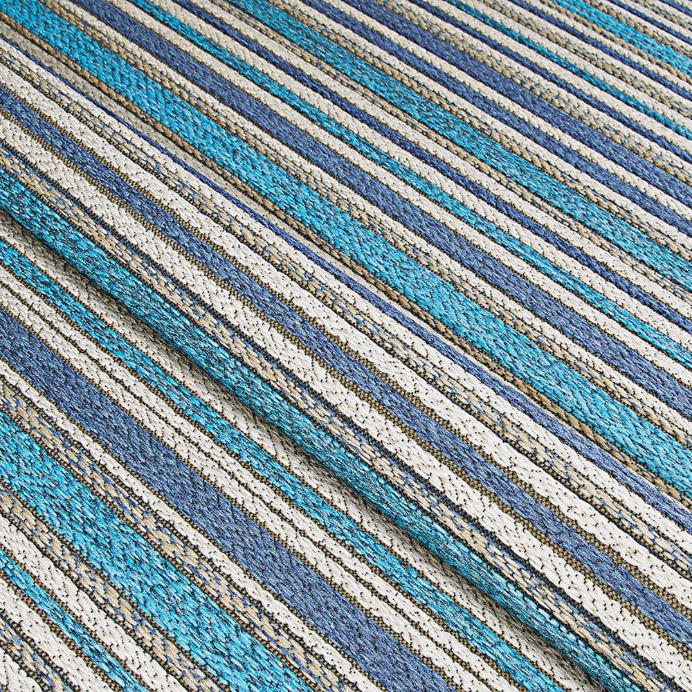Couristan Cape Brockton Indoor / Outdoor Area Rug, Cobalt-Teal, 5'3" x 7'6"