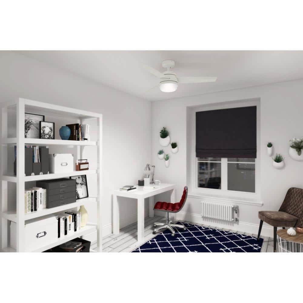 48" Midtown 3 - Blade Standard Ceiling Fan with Remote Control and Light Kit Included