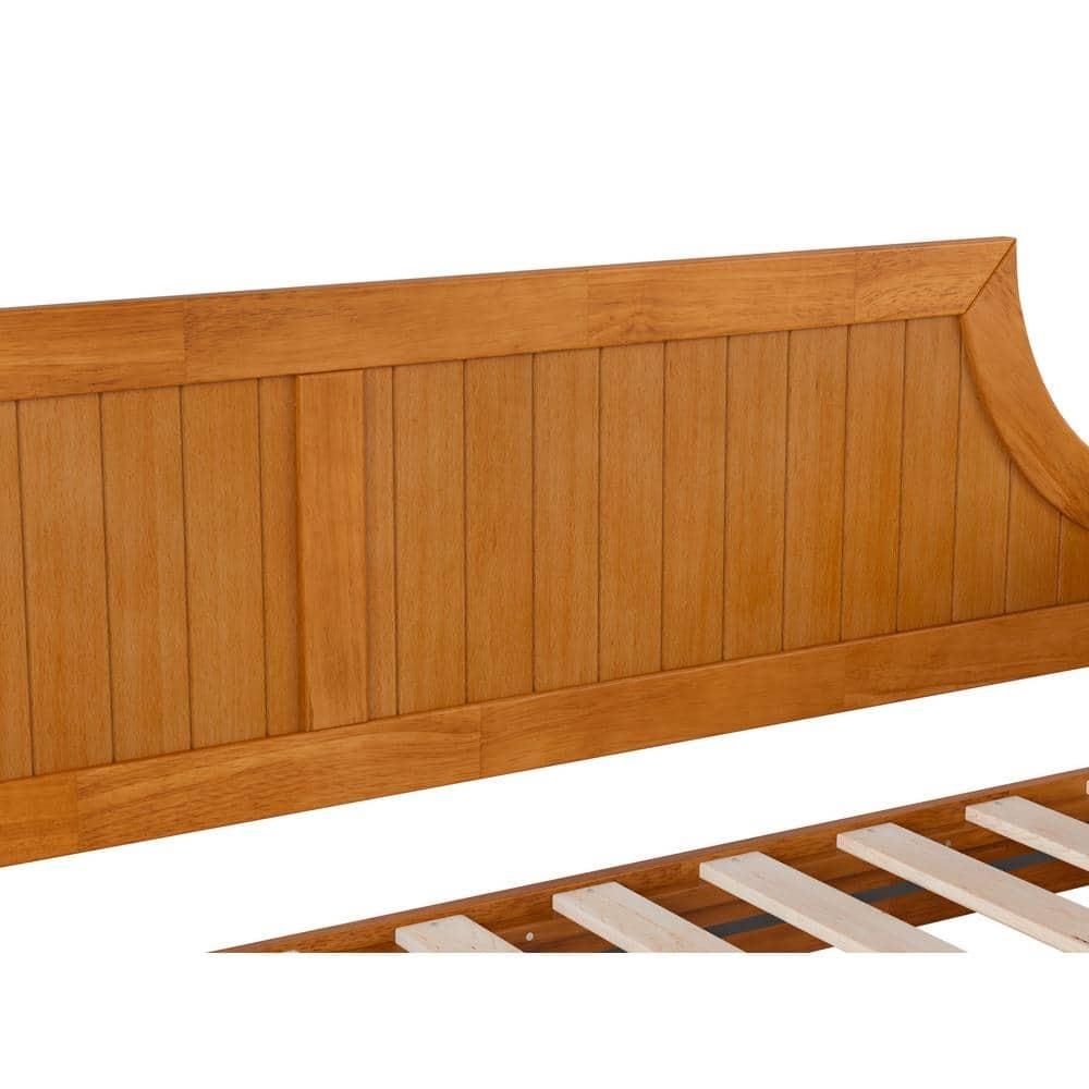AFI Cambridge Wood Twin Size Daybed Frame with 2 Storage Drawers, Light Toffee