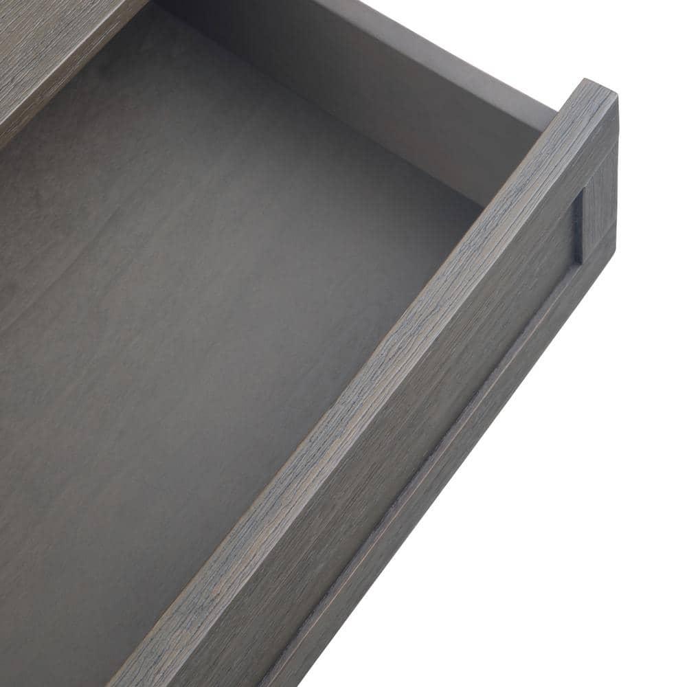 Simpli Home Monroe 38"W Solid Acacia Rustic Square Coffee Table with Large Drawer and Open Shelf