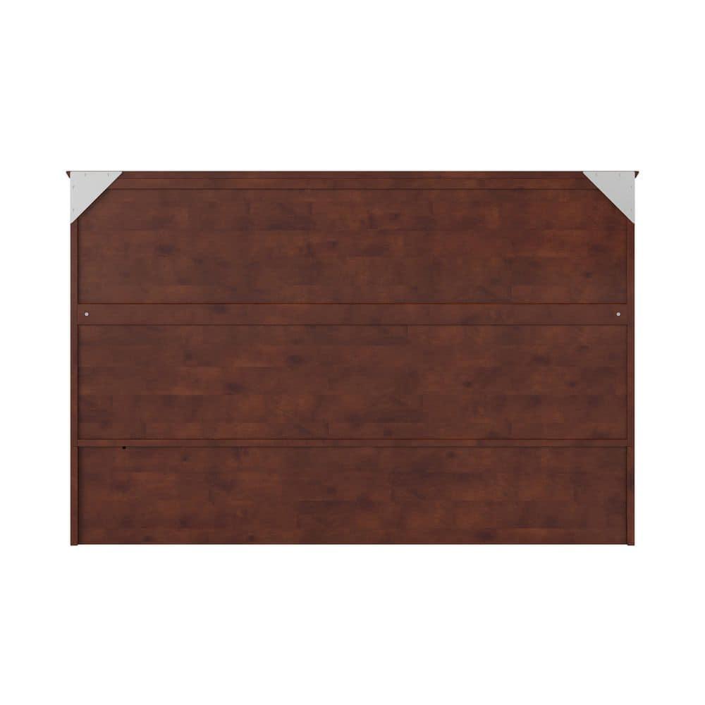 Queen Hamilton Murphy Bed Chest with Folding Mattress - AFI: USB Turbo Charger, Storage