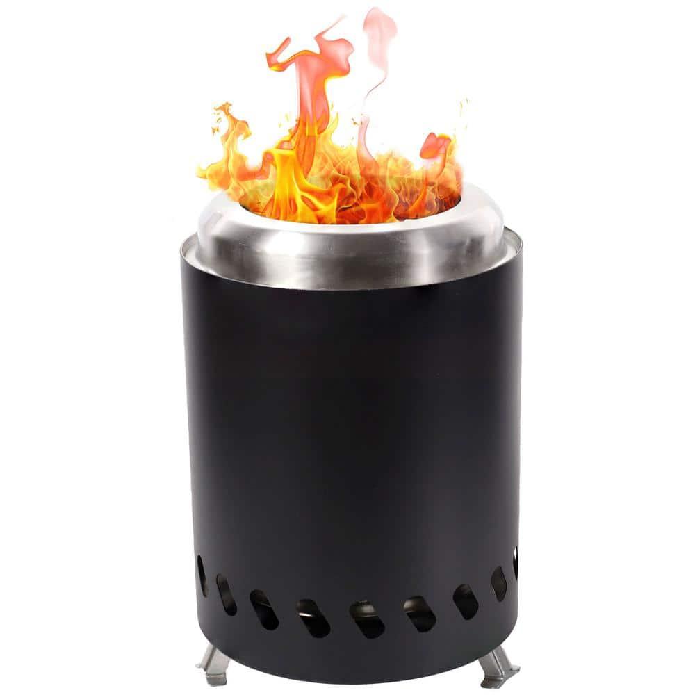 Sunnydaze Stainless Steel Tabletop Smokeless Fire Pit