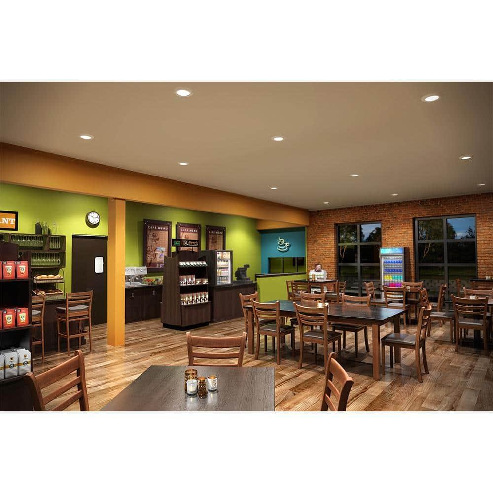 Halo Sld405827jb 1 Light 6" Wide Led Flush Mount Light - White