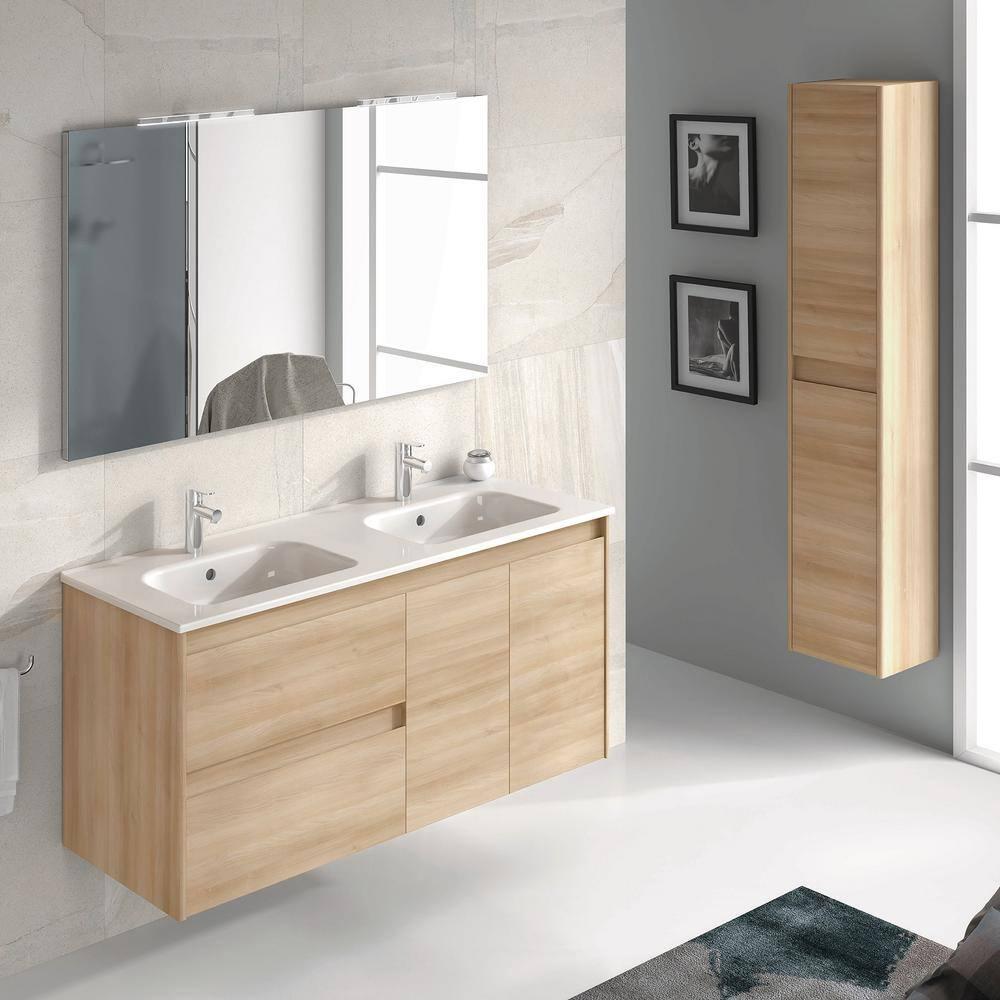 Ambra 47.5'' Double Bathroom Vanity with Ceramic Top