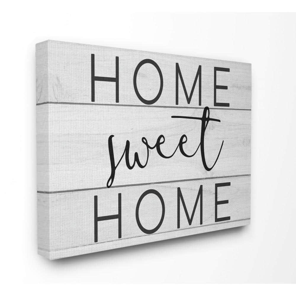 The Stupell Home Decor Collection Home Sweet Home Planks Wall Art