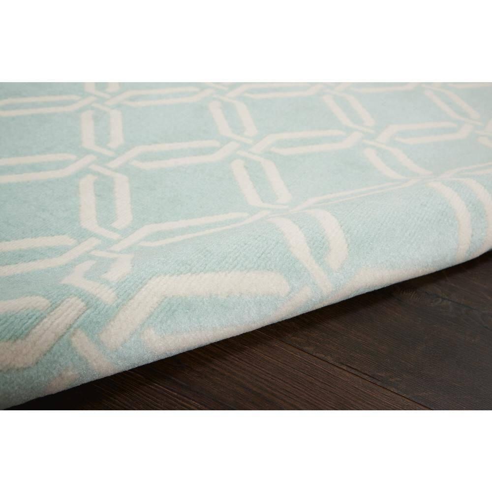 Nourison Jubilant Trellis Green 4' x 6' Area Rug, (4x6)