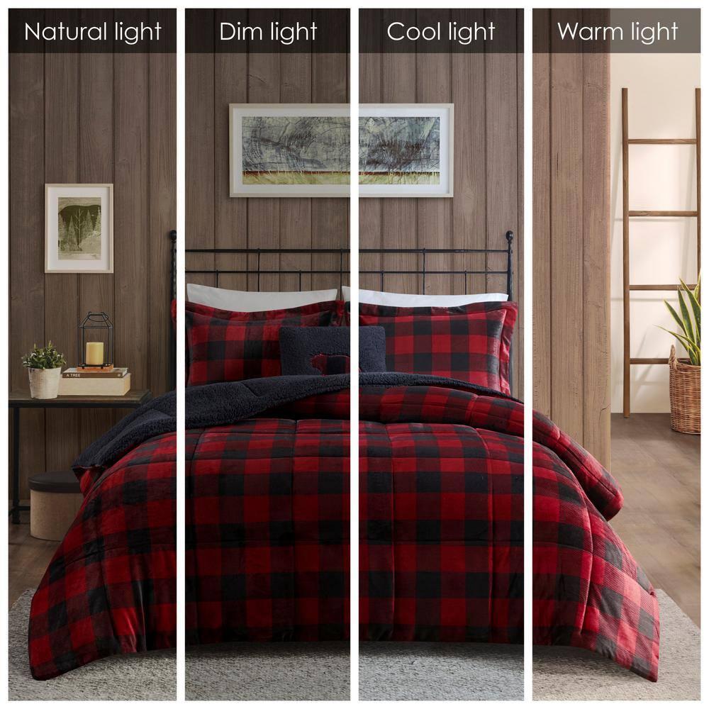 Woolrich Alton Plush to Sherpa Down Alternative Comforter Set