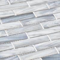 Dorian 1-in. x 4-in. Beveled Brick Joint Satin Glass Wall & Floor Mosaic Tile