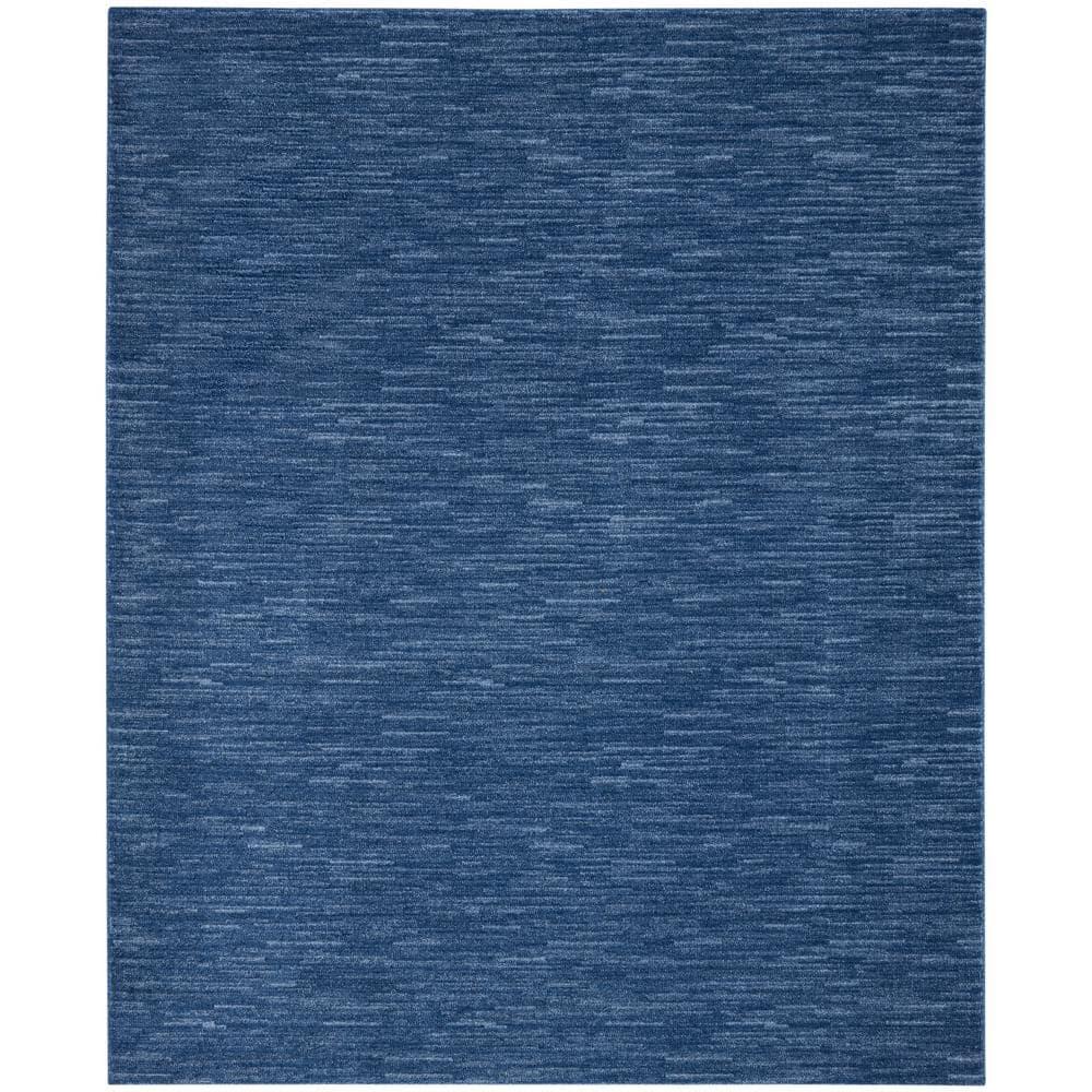 Nourison Nourison Essentials NRE01 Indoor/outdoor Area Rug - Navy Blue 10' x 14'