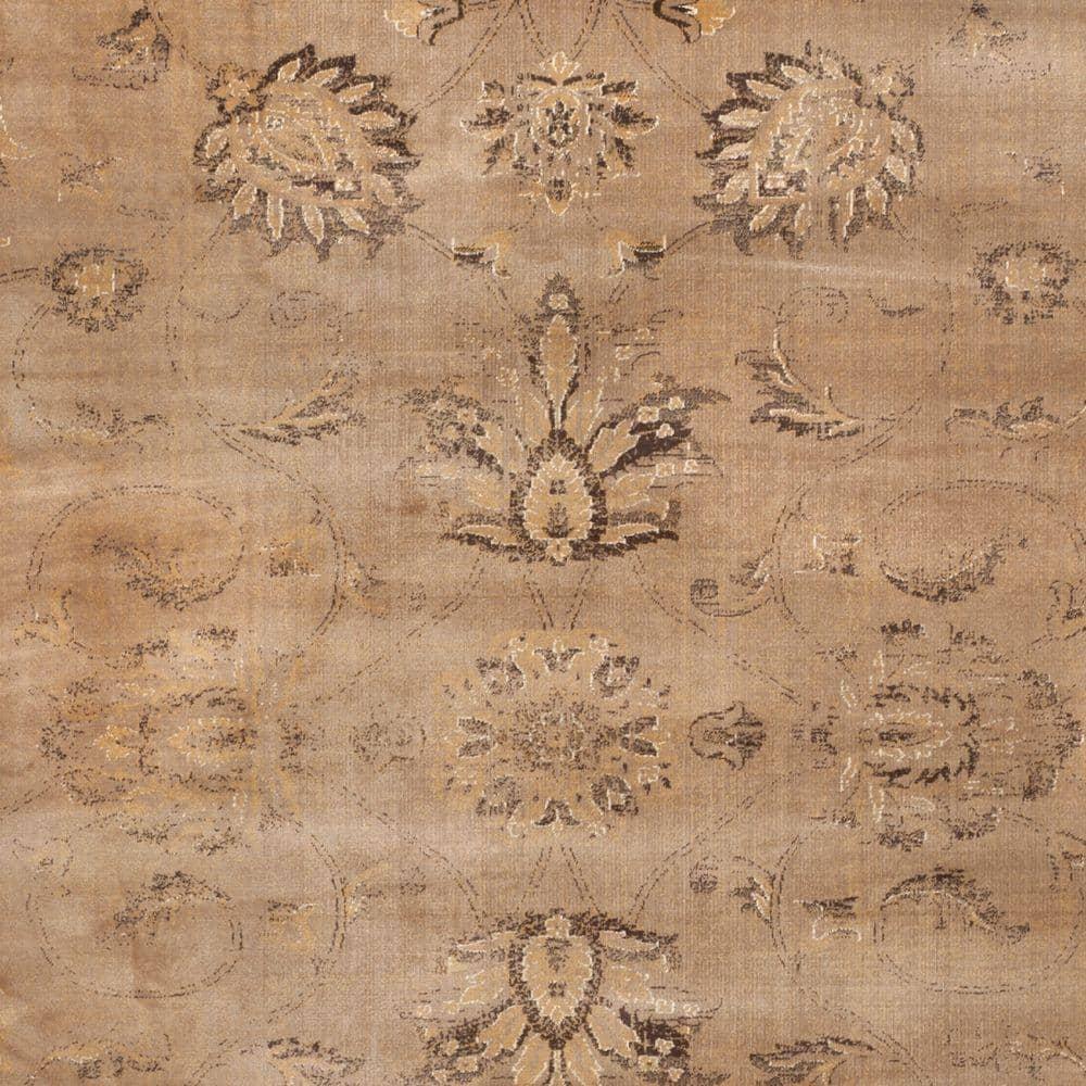 Vintage VTG117 Power Loomed Indoor Skid-Resistant Area Rug - Taupe - 9'x12' - Safavieh