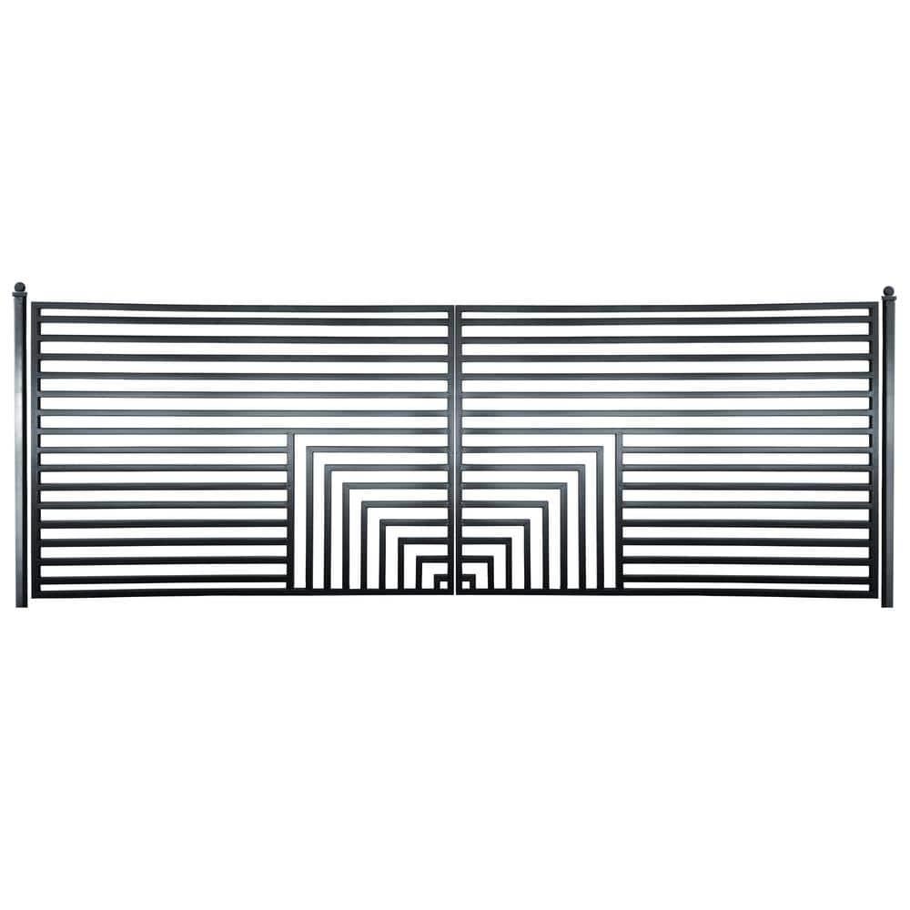 ALEKO Steel Dual Swing Driveway Gate - Florence Style