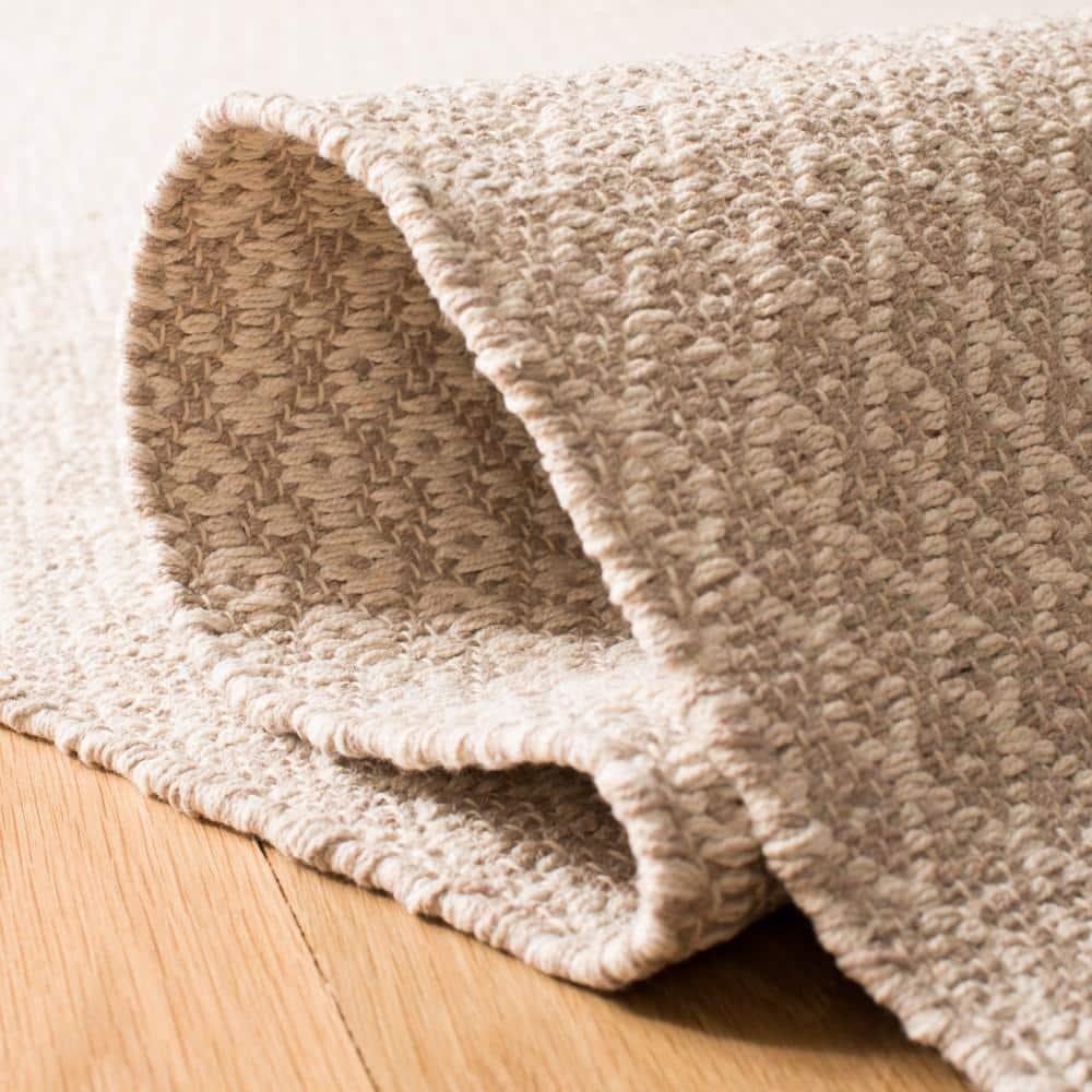 Montauk MTK339 Hand Woven Indoor Accent Rug - Ivory/Grey - 4'x4' - Safavieh