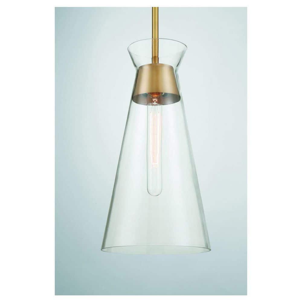 Savoy House Lakewood 1 - Light Pendant in  Warm Brass
