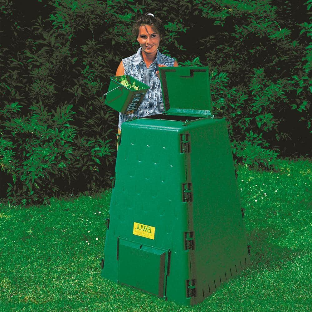 Juwel AeroQuick 77 Gallons Plastic Outdoor Stationary Composter with Latching Lid