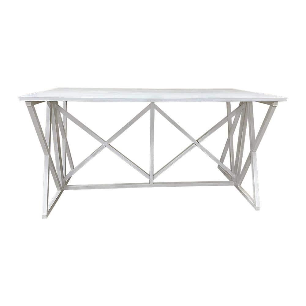 Antique White Wood Flip Top Counter Height Bar Table