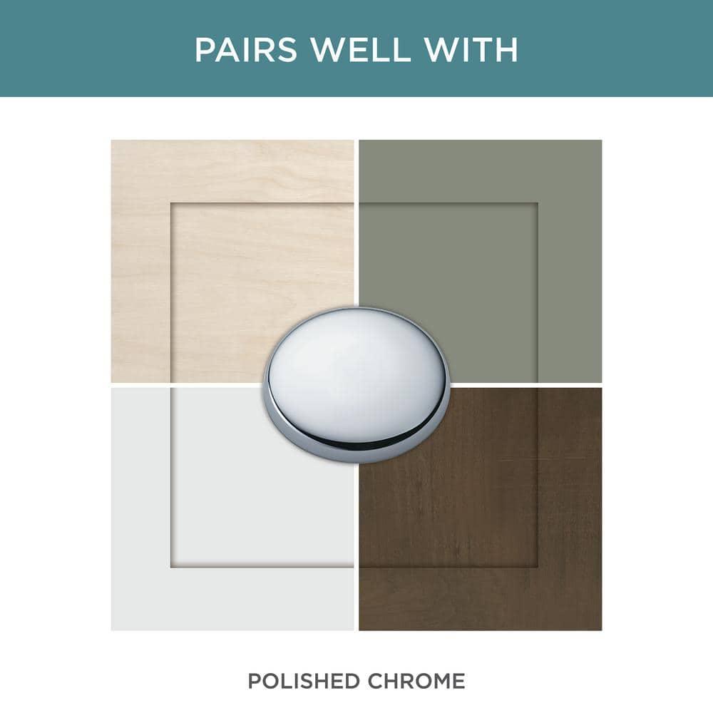 Liberty Hardware P67659 Contempo 1-1/2" Mushroom Cabinet Knob - Chrome
