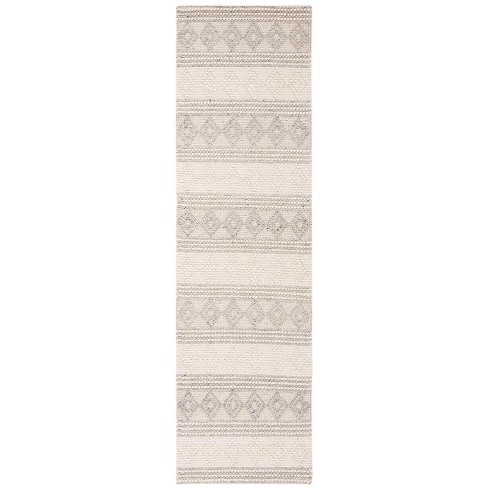 Natura NAT750 Hand Woven Runner Rug - Grey/Ivory - 2'x12' - Safavieh.