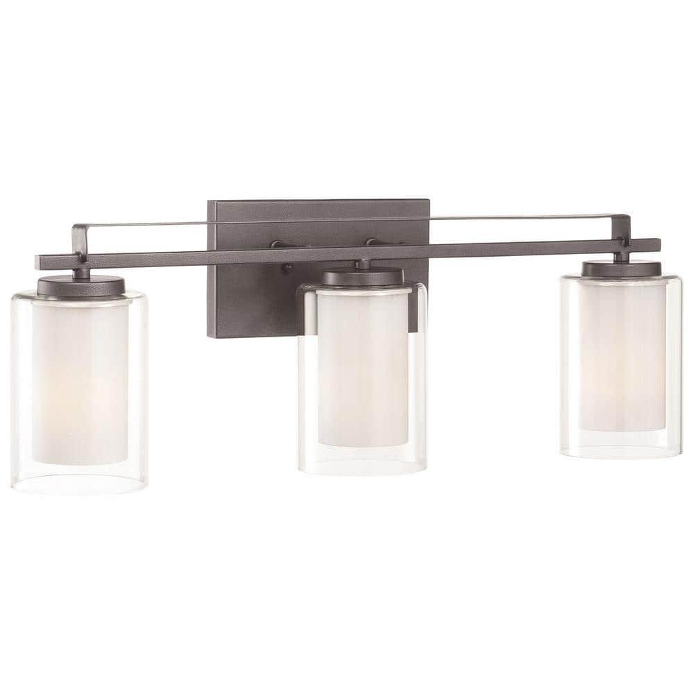 Minka Lavery Minka Parsons Studio 24" Wide Smoked Iron Bath Light