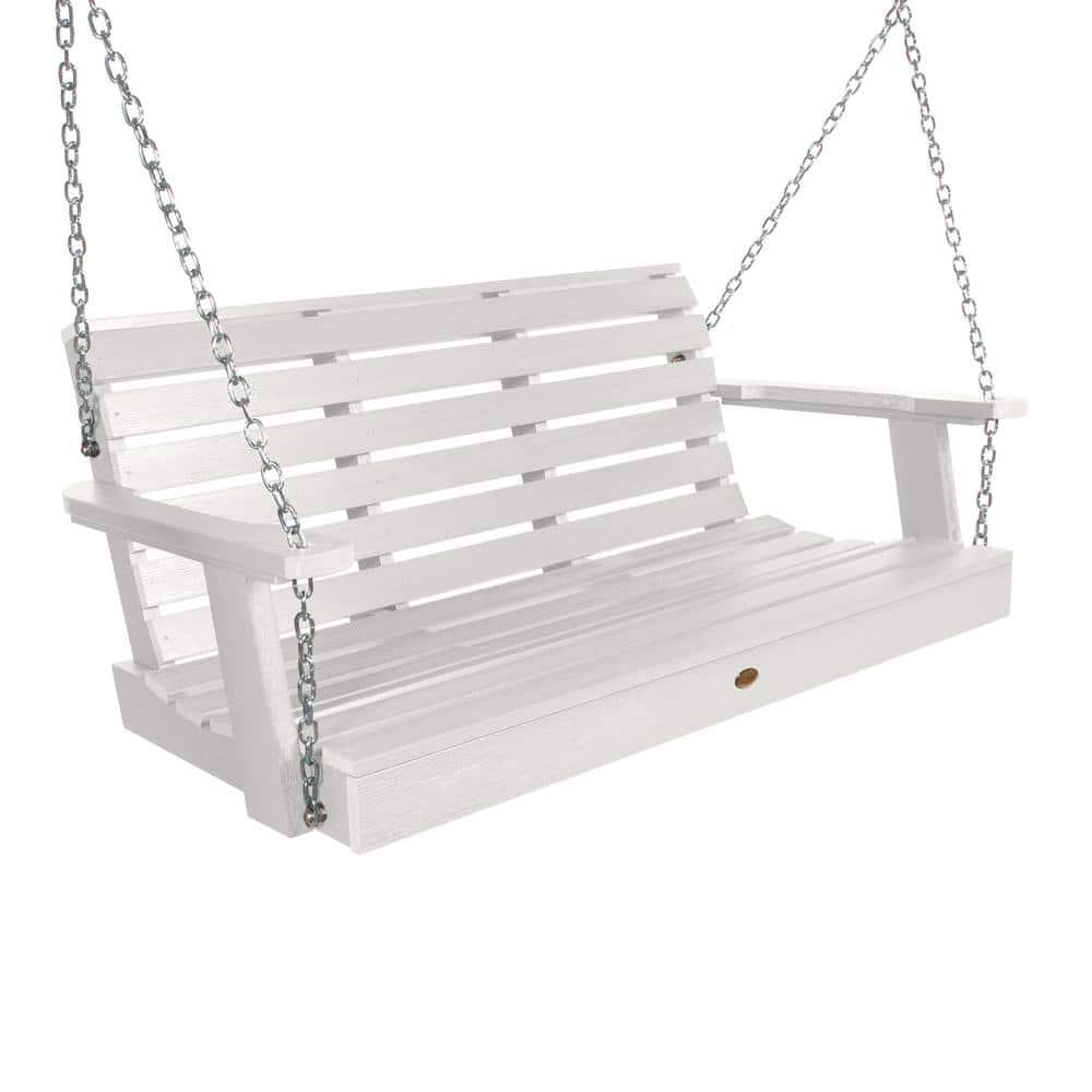 Weatherly 4' Porch Swing - White - highwood: Outdoor Relaxation, Fade-Resistant, 500lb Capacity