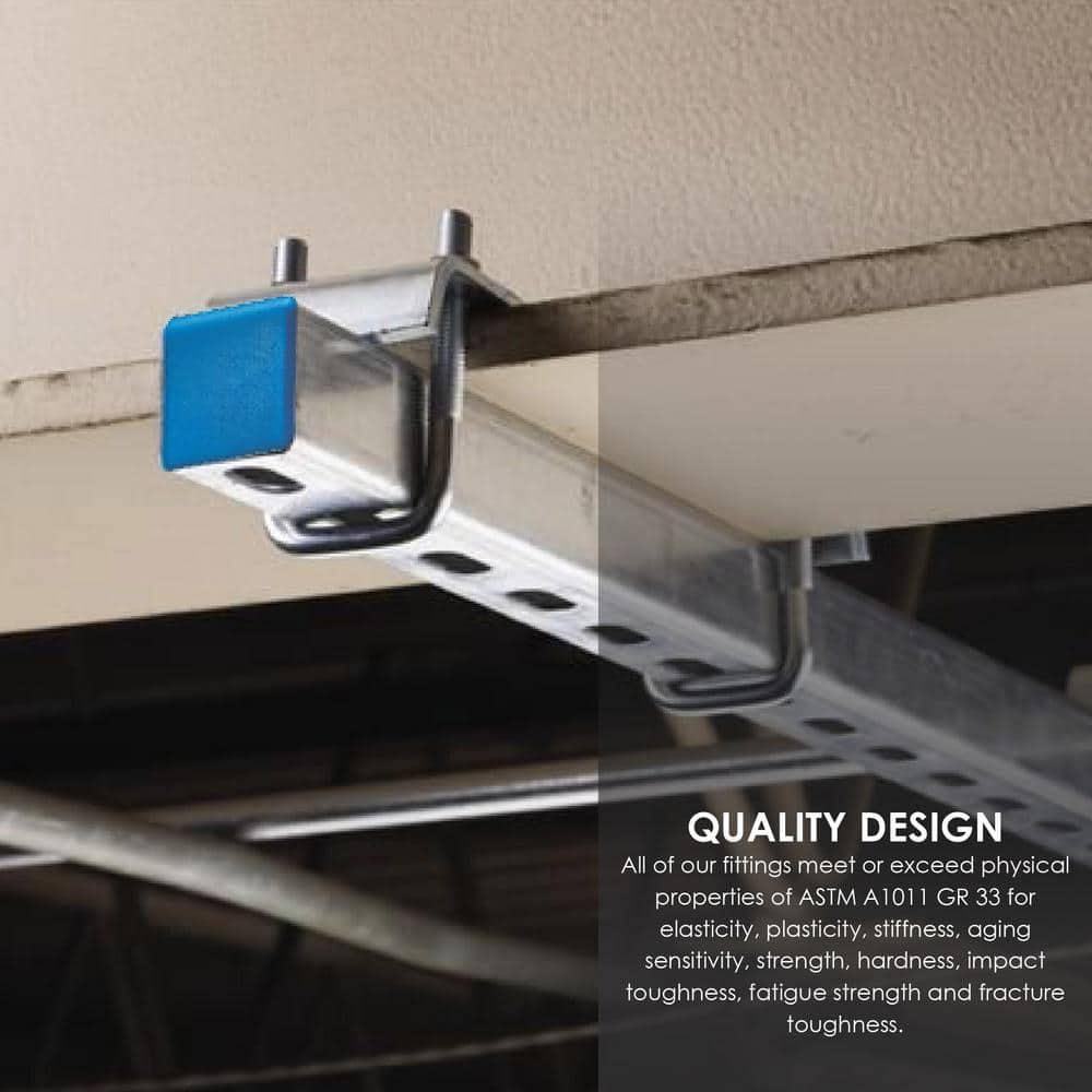 ‎Newhouse Electric Universal End Cap for 1-5/8 in. 12 Gauge Metal Strut Channels (2-Pack) Blue PVC Designed for B-Series Strut Channels for a Clean and Professional Appearance