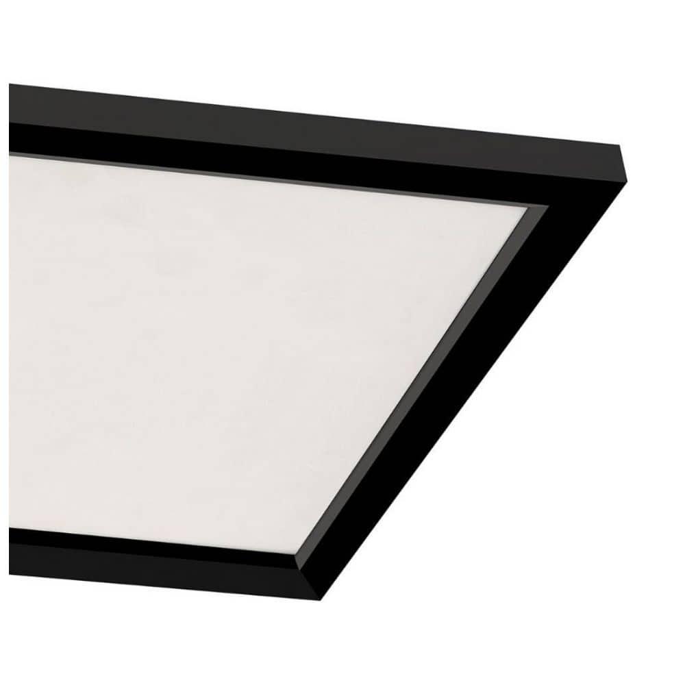 AFX Lugano 24"x24" LED Flush Mount Light - 24"L x 24"W x 1"H Black