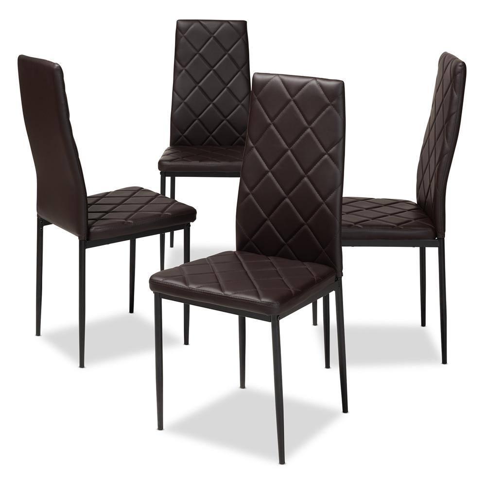 Dalisa 18.11'' H Tufted Faux Leather Upholstered Parsons Chair