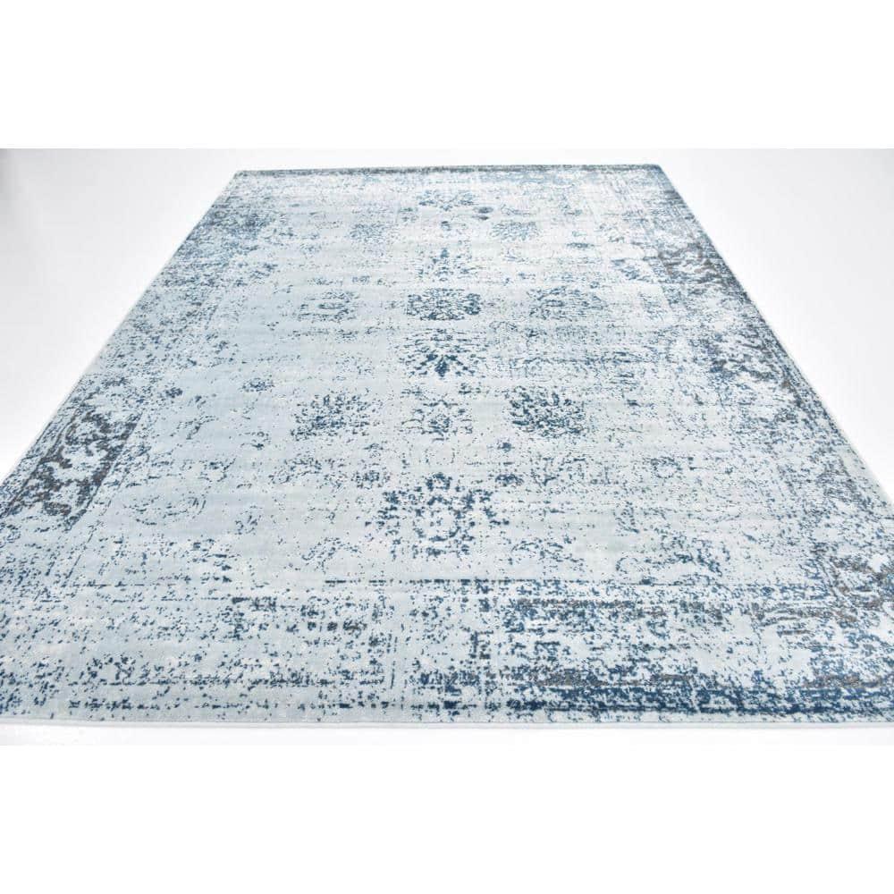 Unique Loom 8' 0 x 11' 0 Sofia Casino Light Blue Area Rug