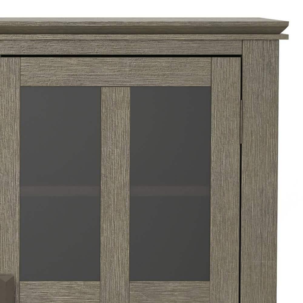 Simpli Home Artisan 53"W Solid Wood Contemporary Tall TV Stand for TVs up to 60" with Adjustable Shelves