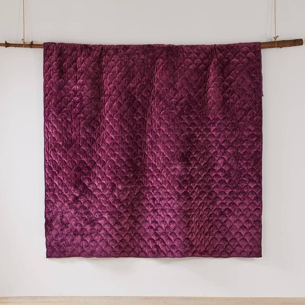 Ellora Velvet Full/Queen Quilt Purple - Birch Hill by Levtex Home