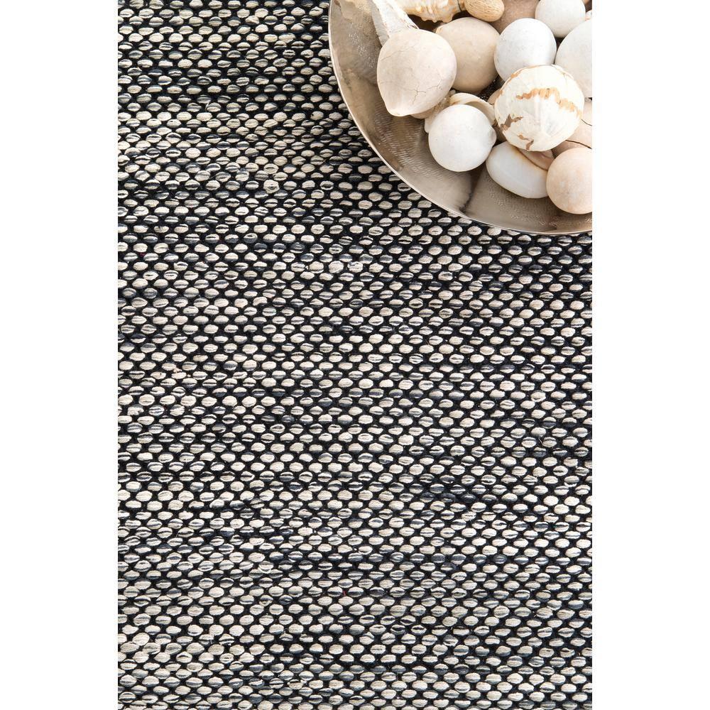 Nuloom Alessi Solid Farmhouse Cotton Kitchen Runner Indoor Area Rug - Hallway, Entryway, 2' 6" x 6', Gray