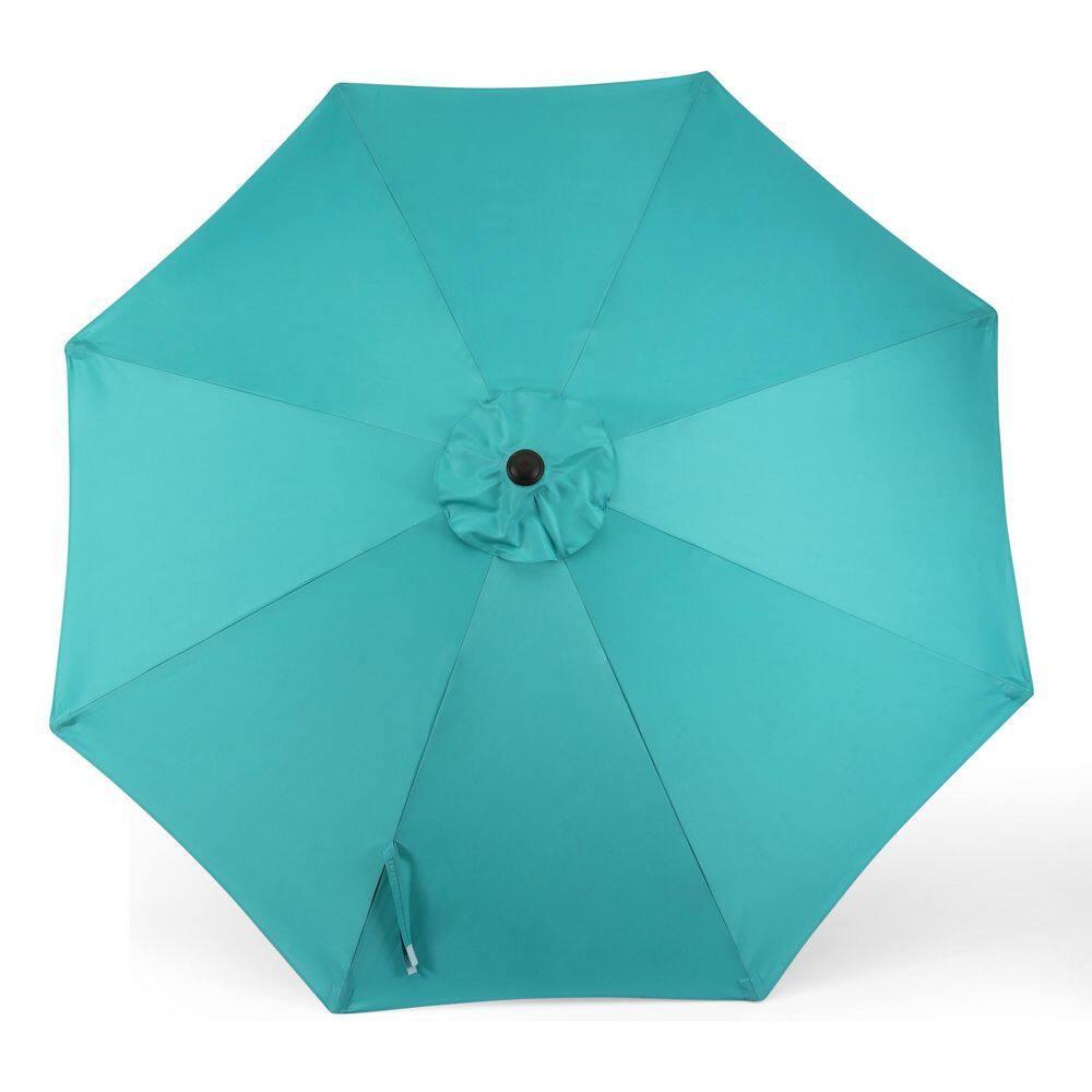 Westin Outdoor 9 Ft Patio Market Umbrella with Tilt & Crank, Turquoise