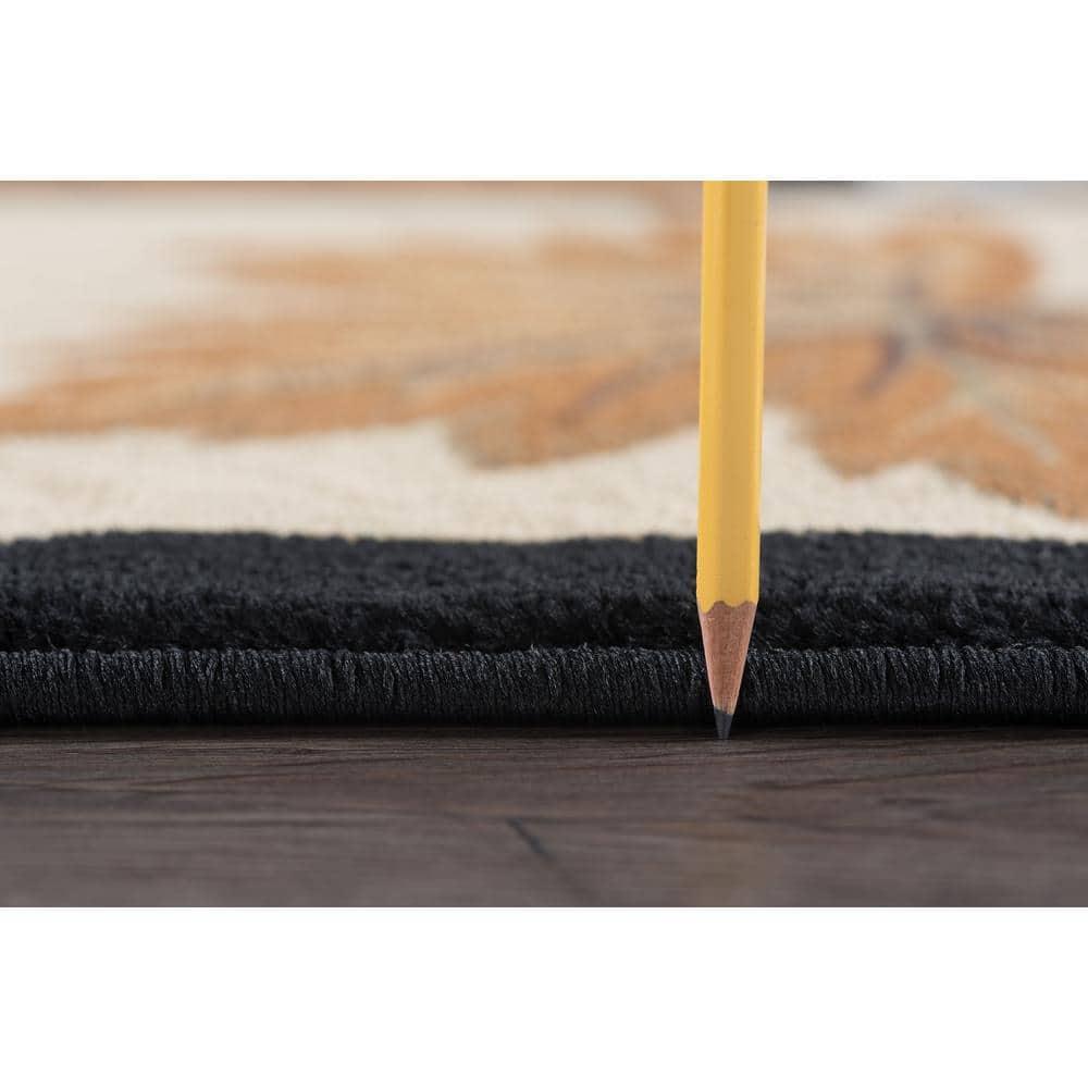 Nature Novelty 4' x 5' Multi-Color Polypropylene Indoor Area Rug