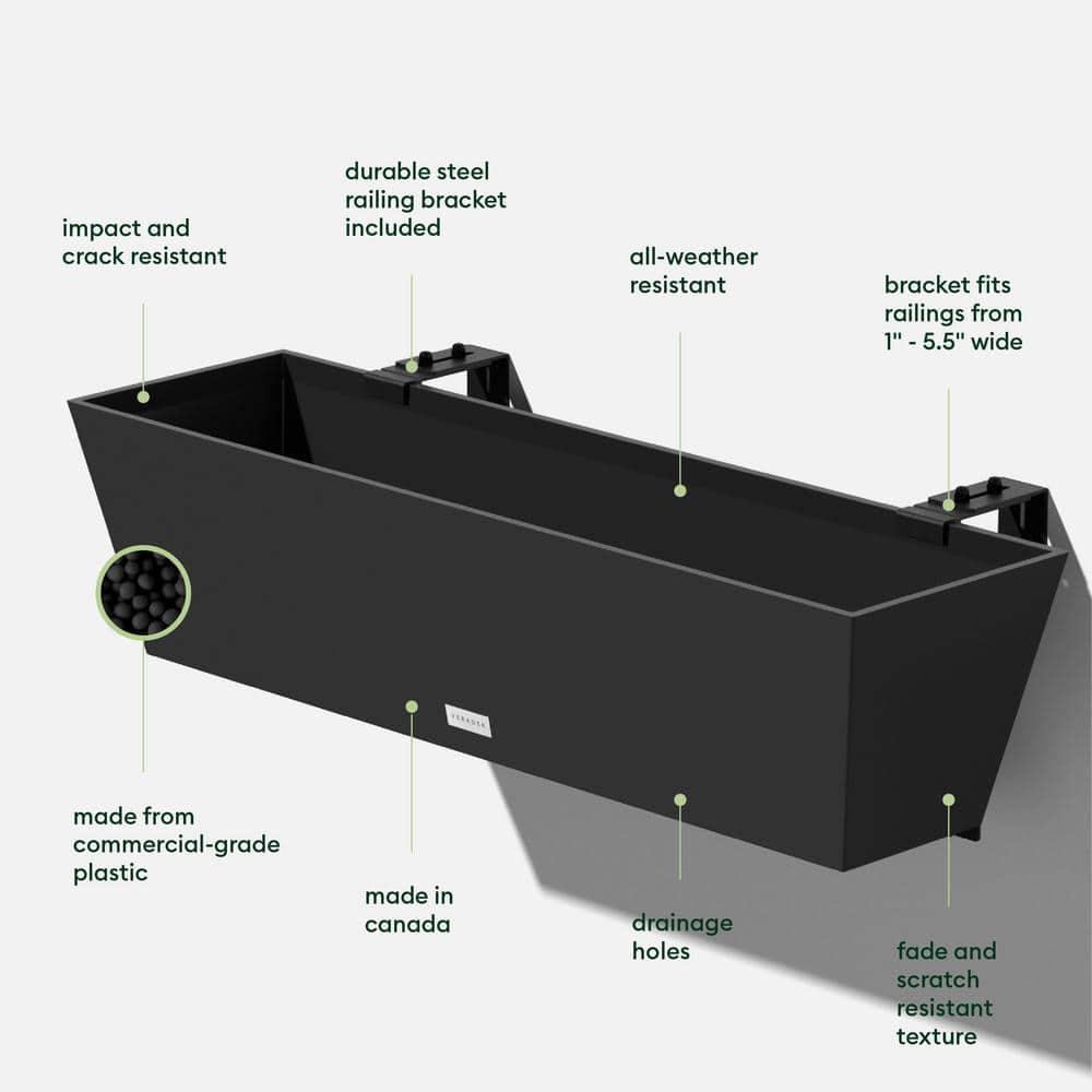 Veradek Pure Series Railing Planter & Reviews | AllModern