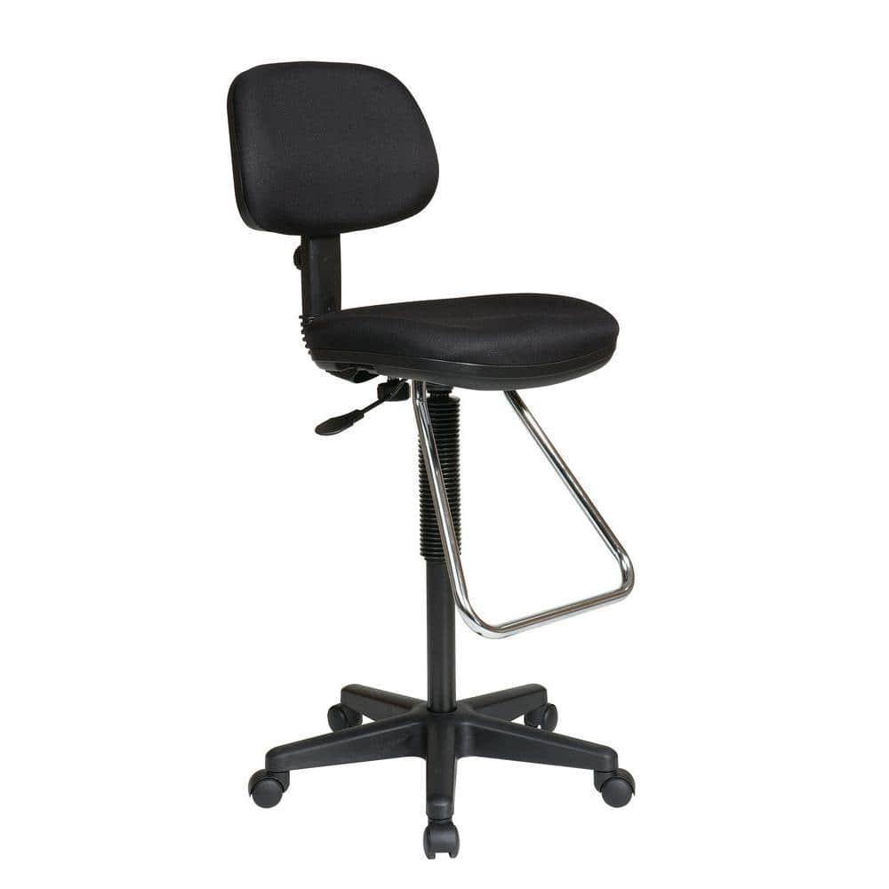 Polyester Blend Drafting Chair with Headrest