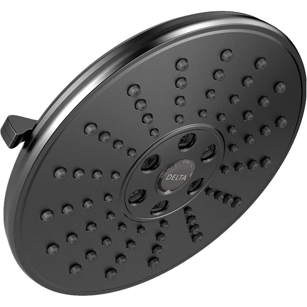 Universal Showering Components Shower Head in Matte Black