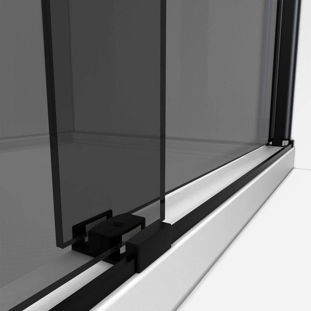 56" - 60" W 60" H Reversible Semi-Frameless Tub Door with ClearMax Technology